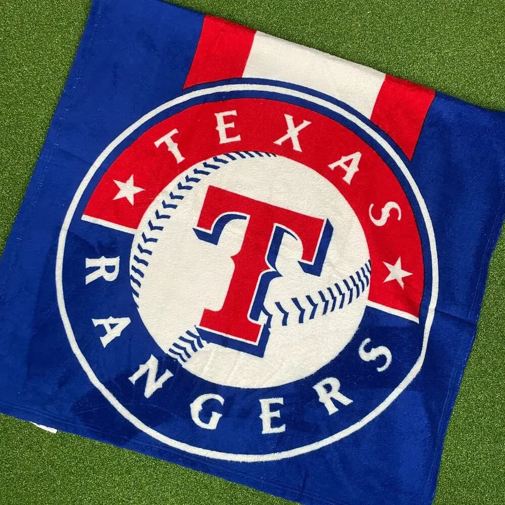 Vintage Texas Rangers MLB Baseball Northwest Beach Towel